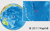 Physical Location Map of the area around 3° 19' 33" N, 177° 43' 29" E