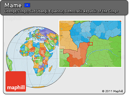 Political Location Map of Mame