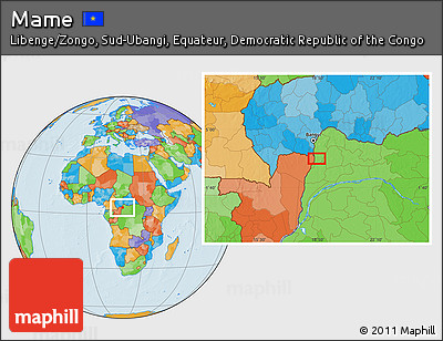 Political Location Map of Mame