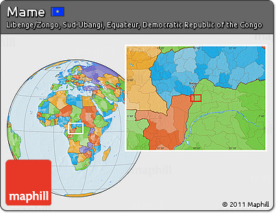 Political Location Map of Mame