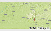 Physical 3D Map of the area around 3° 19' 33" N, 19° 37' 30" E