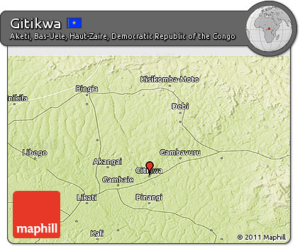 Physical 3D Map of Gitikwa
