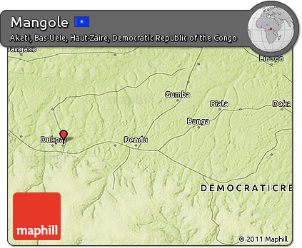 Physical 3D Map of Mangole