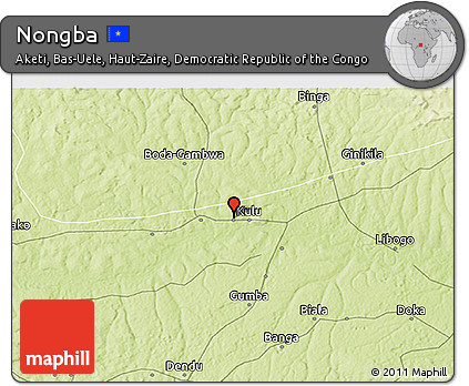 Physical 3D Map of Nongba