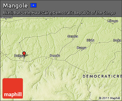Physical 3D Map of Mangole