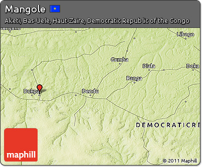 Physical 3D Map of Mangole