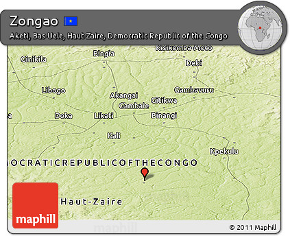 Physical Panoramic Map of Zongao