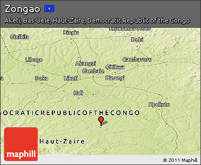 Physical Panoramic Map of Zongao
