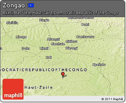 Physical Panoramic Map of Zongao
