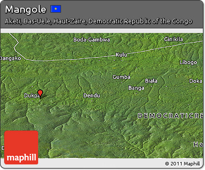 Satellite Panoramic Map of Mangole