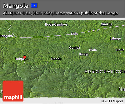 Satellite Panoramic Map of Mangole