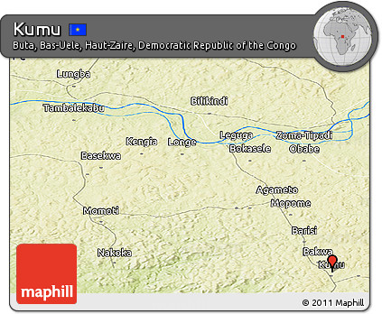 Physical Panoramic Map of Kumu