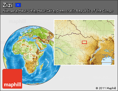 Physical Location Map of Zizi