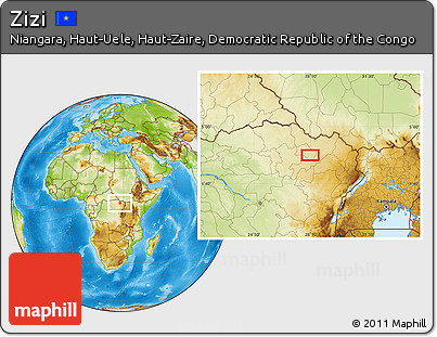Physical Location Map of Zizi