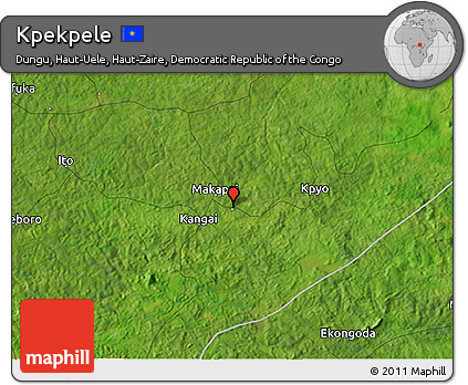 Satellite 3D Map of Kpekpele