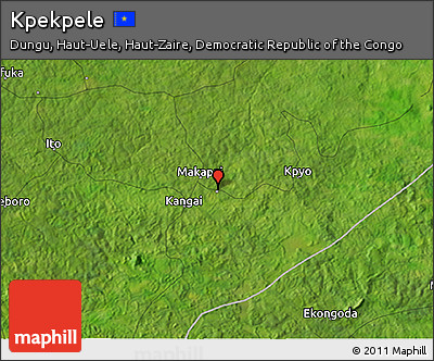 Satellite 3D Map of Kpekpele