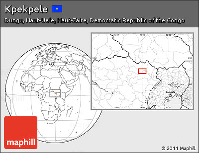 Blank Location Map of Kpekpele