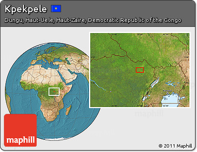 Satellite Location Map of Kpekpele