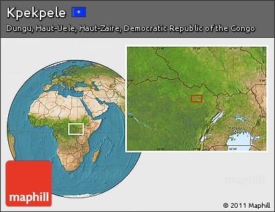 Satellite Location Map of Kpekpele