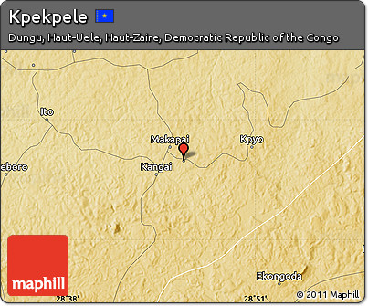 Physical Map of Kpekpele