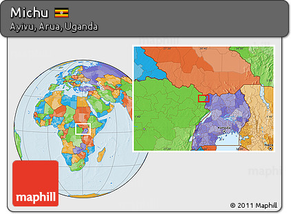 Political Location Map of Michu