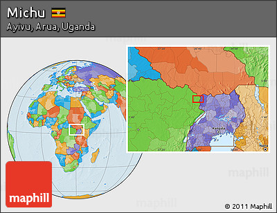 Political Location Map of Michu