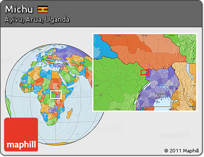 Political Location Map of Michu