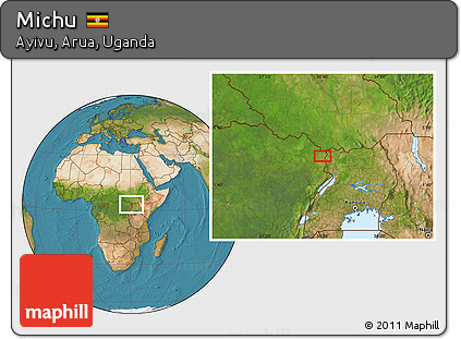 Satellite Location Map of Michu