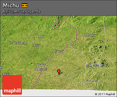 Satellite Panoramic Map of Michu