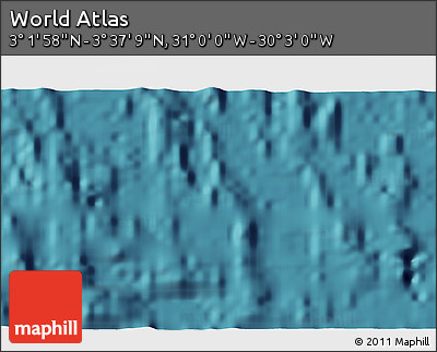 Satellite 3D Map of the Area around 3° 19' 33" N, 30° 31' 29" W