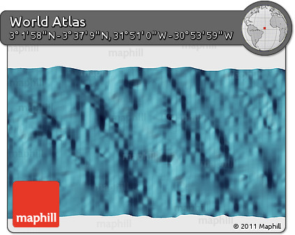 Satellite 3D Map of the Area around 3° 19' 33" N, 31° 22' 30" W