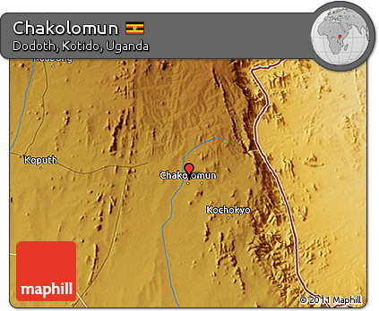 Physical 3D Map of Chakolomun