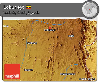 Physical 3D Map of Lobuneyt