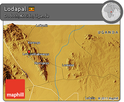 Physical 3D Map of Lodapal