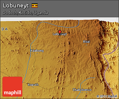 Physical 3D Map of Lobuneyt