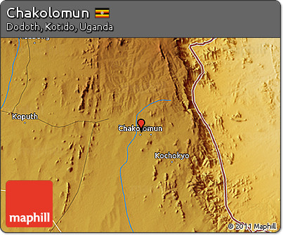 Physical 3D Map of Chakolomun