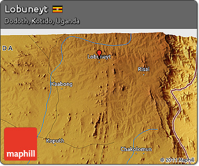 Physical 3D Map of Lobuneyt