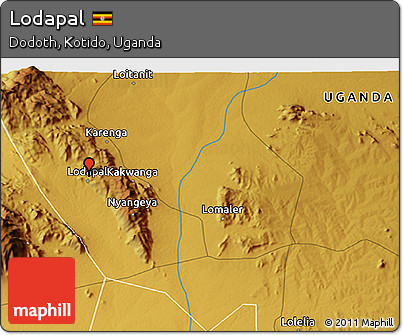 Physical 3D Map of Lodapal