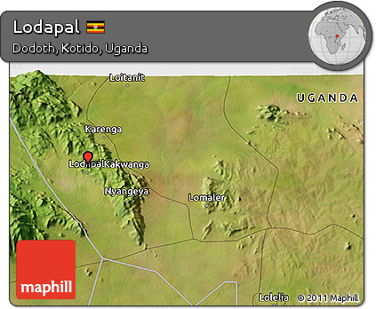 Satellite 3D Map of Lodapal