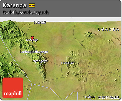 Satellite 3D Map of Karenga