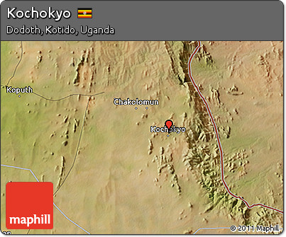 Satellite 3D Map of Kochokyo