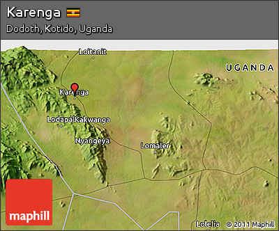Satellite 3D Map of Karenga