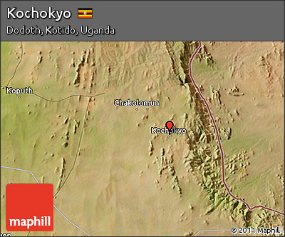 Satellite 3D Map of Kochokyo