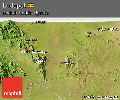 Satellite 3D Map of Lodapal