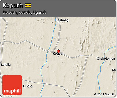 Shaded Relief 3D Map of Koputh