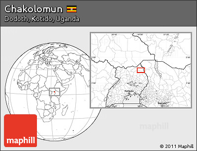Blank Location Map of Chakolomun