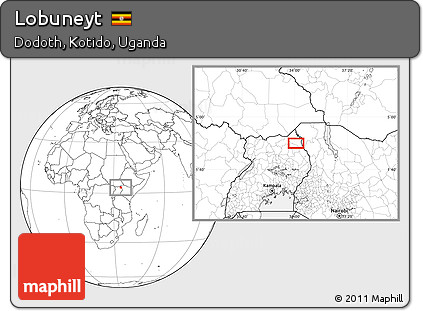 Blank Location Map of Lobuneyt