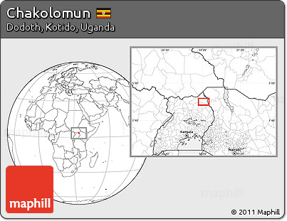 Blank Location Map of Chakolomun