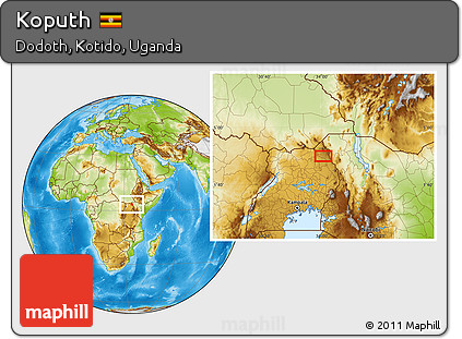 Physical Location Map of Koputh