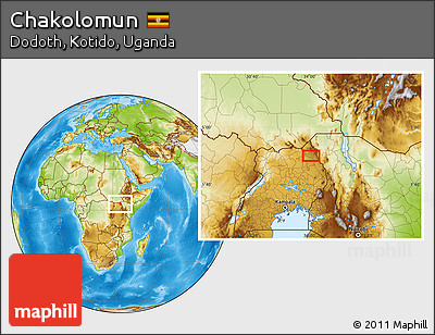 Physical Location Map of Chakolomun